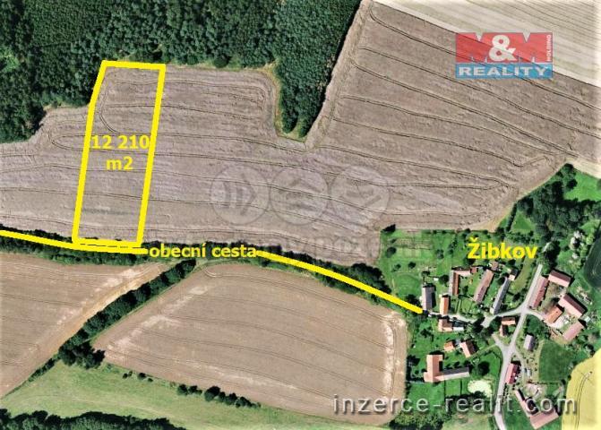 Prodej, pole, 12210 m², Miličín - Žibkov