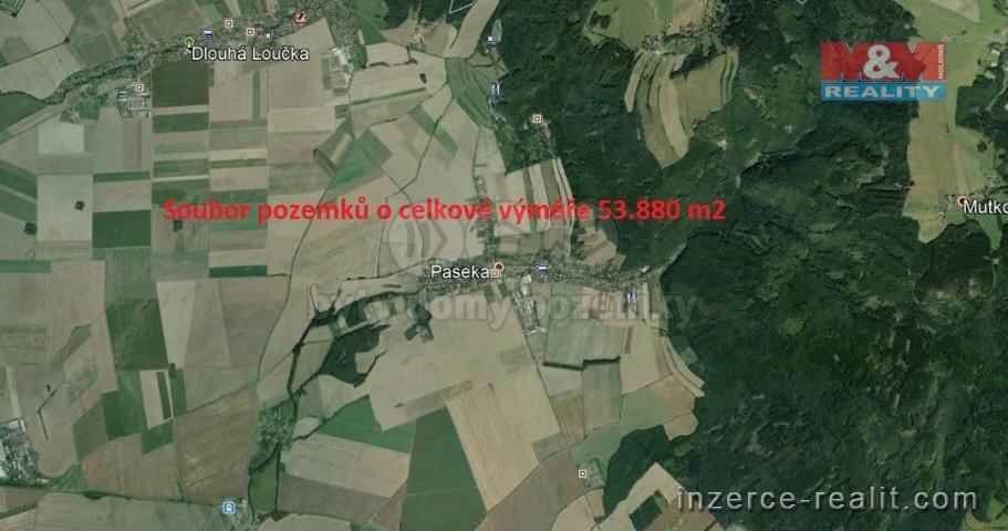 Prodej, pole, 53880 m2, Paseka u Šternberka