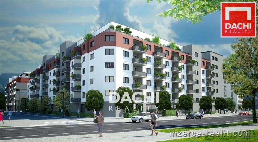 Prodej novostavby bytu B407 - 2+kk 56 m, Olomouc, ul. Wolkerova, Zlaté terasy