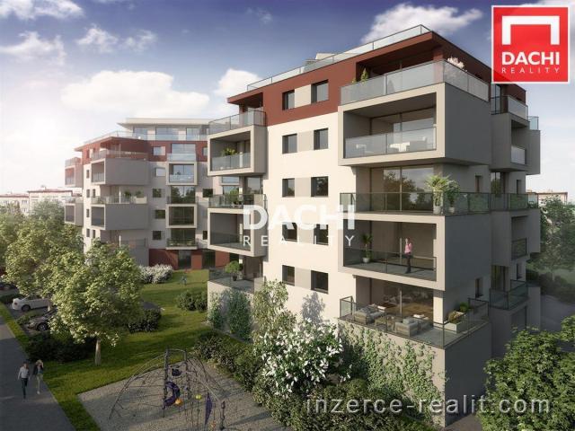 Pronájem novostavby bytu 2+kk (58 m+ 6 m) s balkonem na ulici Wolkerova, v projektu Zlaté Terasy